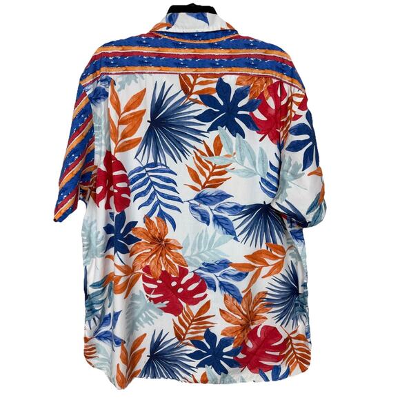 Cremieux Men's Short Sleeve Shirt Sz 2XL Button Up Colorful Preppy Tropical - Picture 7 of 10
